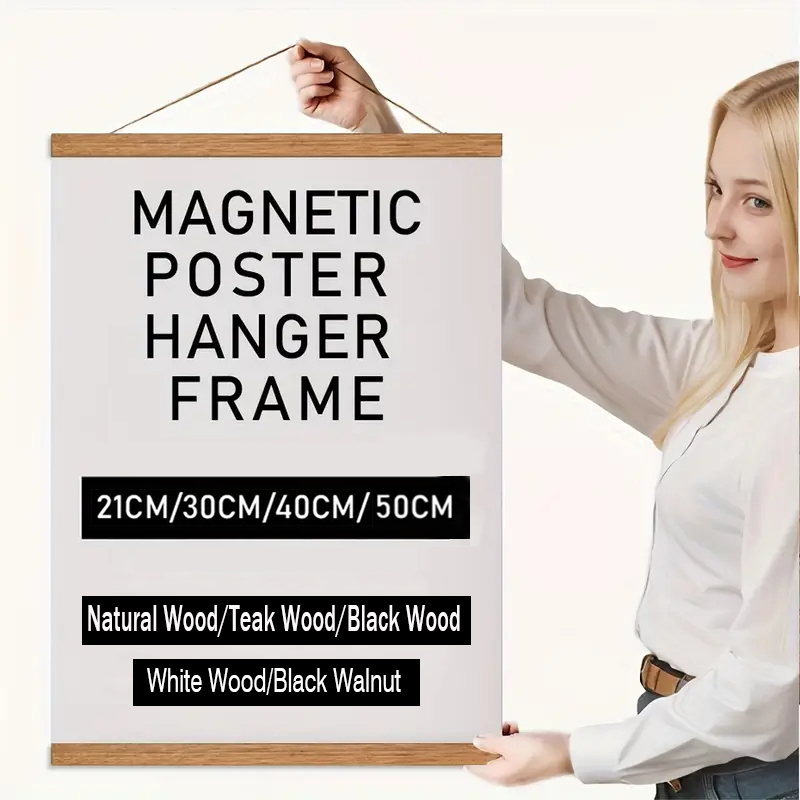 Engraved Wood Frame - กรอบรูปไม้สักไม้สนแบบแขวนแม่เหล็ก ขนาด 21 30 40 50