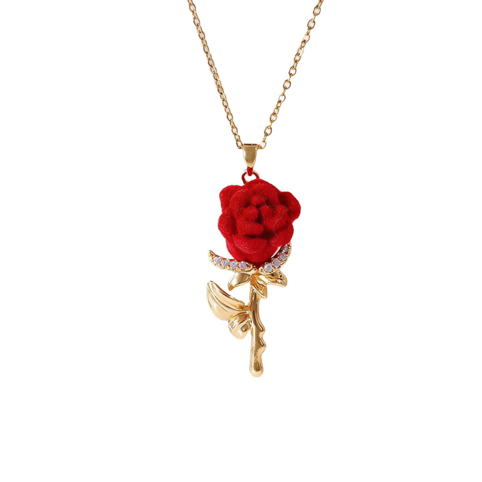 สร้อยคอรูปดอกกุหลาบสำหรับผู้หญ - Birth Flower Necklace บทวิจารณ์และราคา