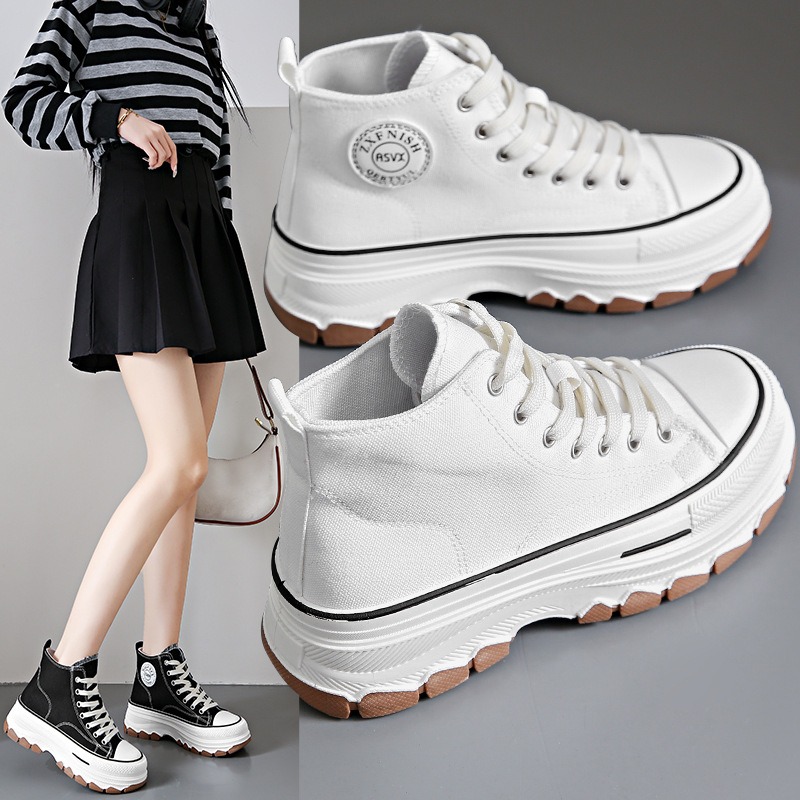รองเท้าผ้าใบหุ้มข้อแบบผูกเชือก - Vans Shoes Old Skool บทวิจารณ์และราคา