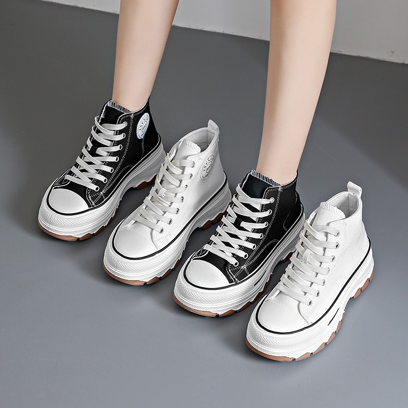 รองเท้าผ้าใบหุ้มข้อแบบผูกเชือก - Vans Shoes Old Skool บทวิจารณ์และราคา
