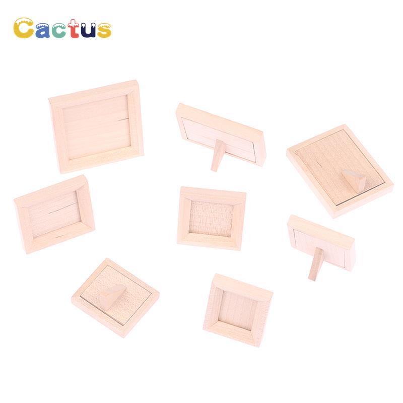 1Pc 1/12 Dollhouse Miniature ก - Engraved Wood Frame บทวิจารณ์และราคา