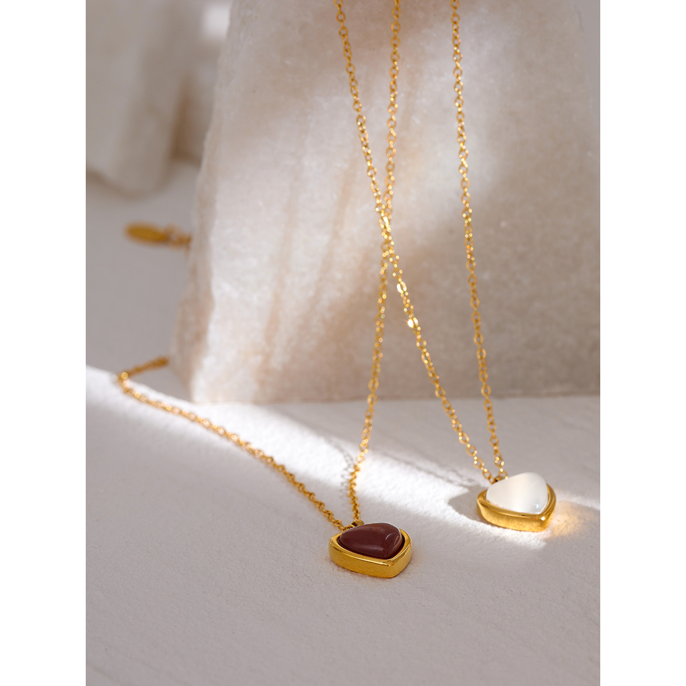 Yhpup สแตนเลสสตีลหัวใจจี้สร้อย - Birth Flower Necklace บทวิจารณ์และราคา