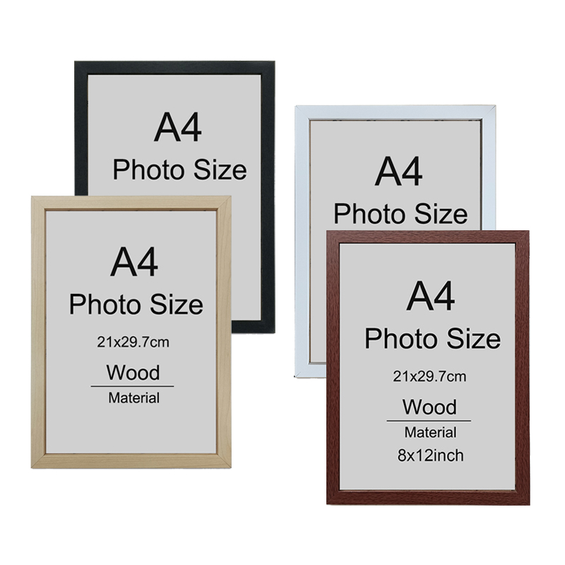 1/2/3pcs กรอบรูปไม้ A4 8X12in  - Engraved Wood Frame บทวิจารณ์และราคา