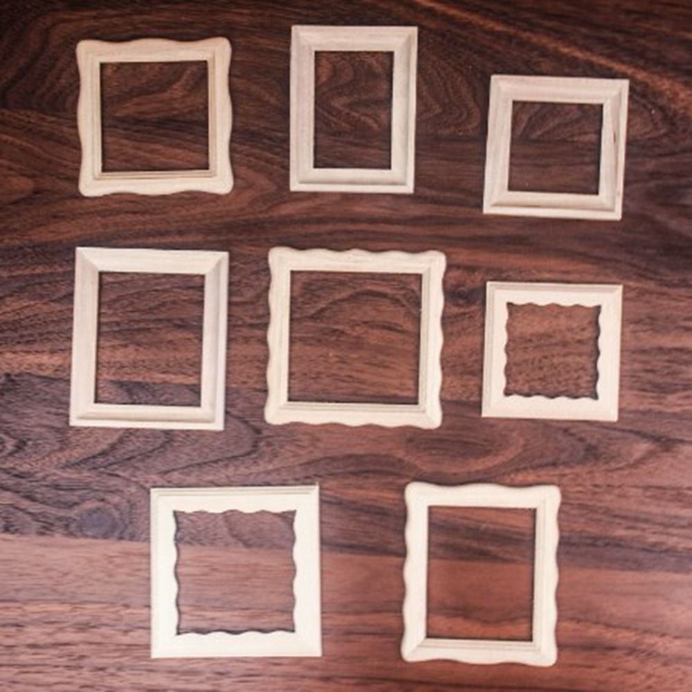 2pcs ใหม่ 1/12 Dollhouse Minia - Engraved Wood Frame บทวิจารณ์และราคา
